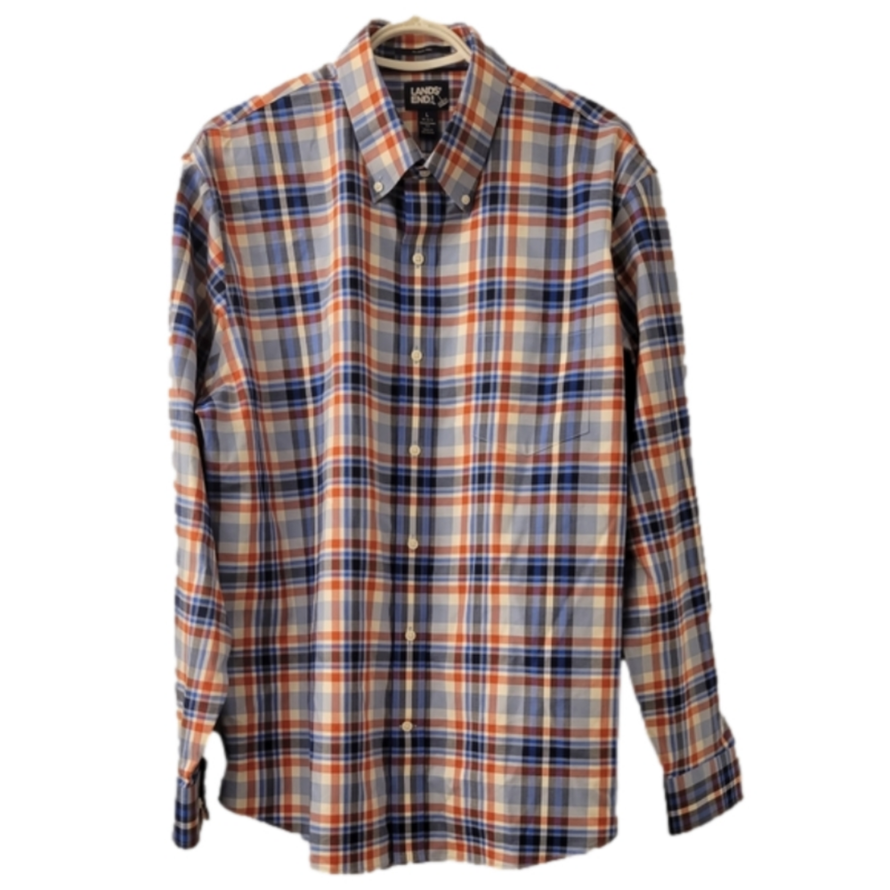 Lands End Plaid Shirt